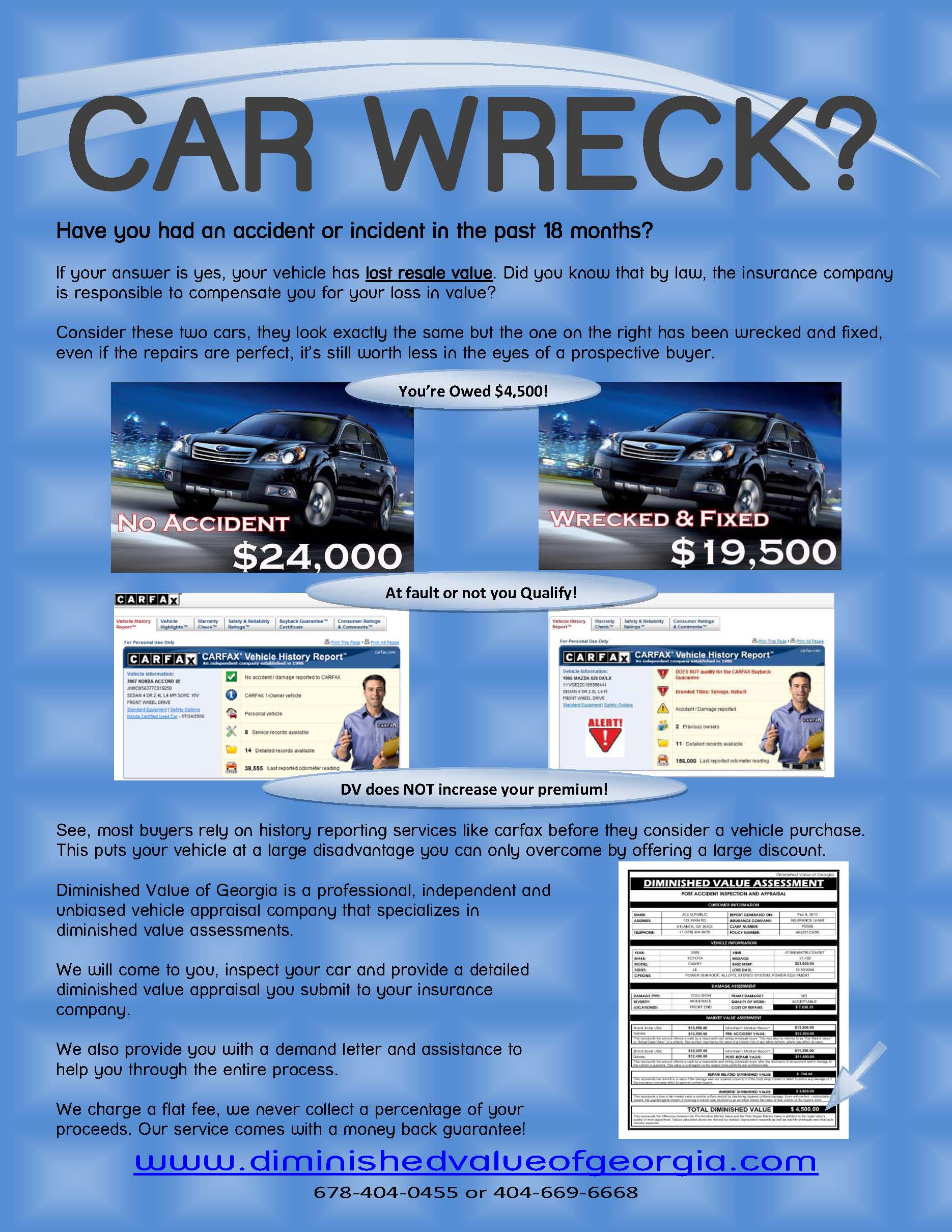 DV flyer – Diminished Value of Georgia, Car Appraisals for Insurance Claims | Diminished Value of Georgia, Car Appraisals for Insurance Claims